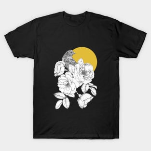 Bird, Roses and Moon T-Shirt